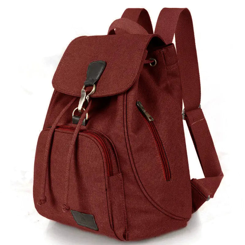 Retro Canvas Backpack for Men and Women - Large Capacity