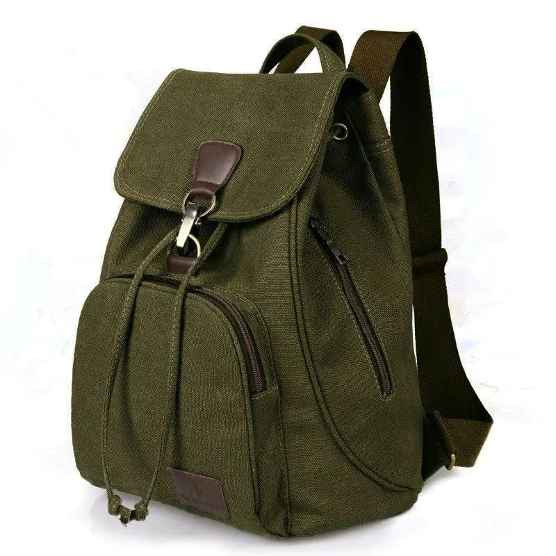Retro Canvas Backpack for Men and Women - Large Capacity