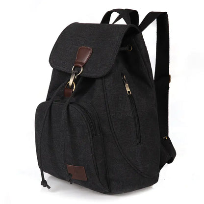 Retro Canvas Backpack for Men and Women - Large Capacity